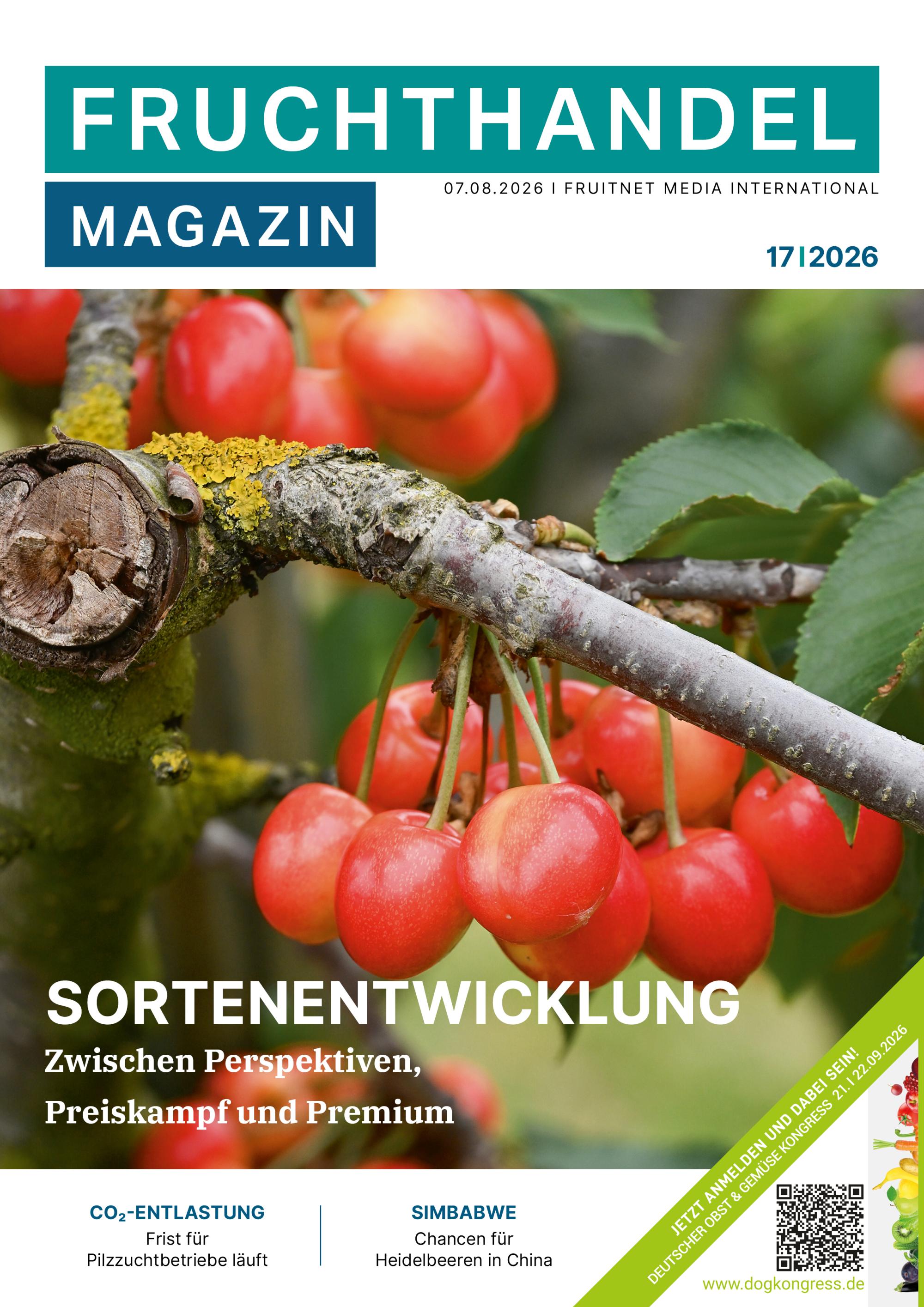 Titelbild der Ausgabe 17/26 des Fruchthandel Magazins