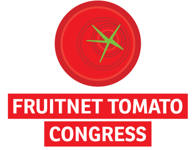 Logo des Fruitnet Tomato Congress, stilisierte Tomate