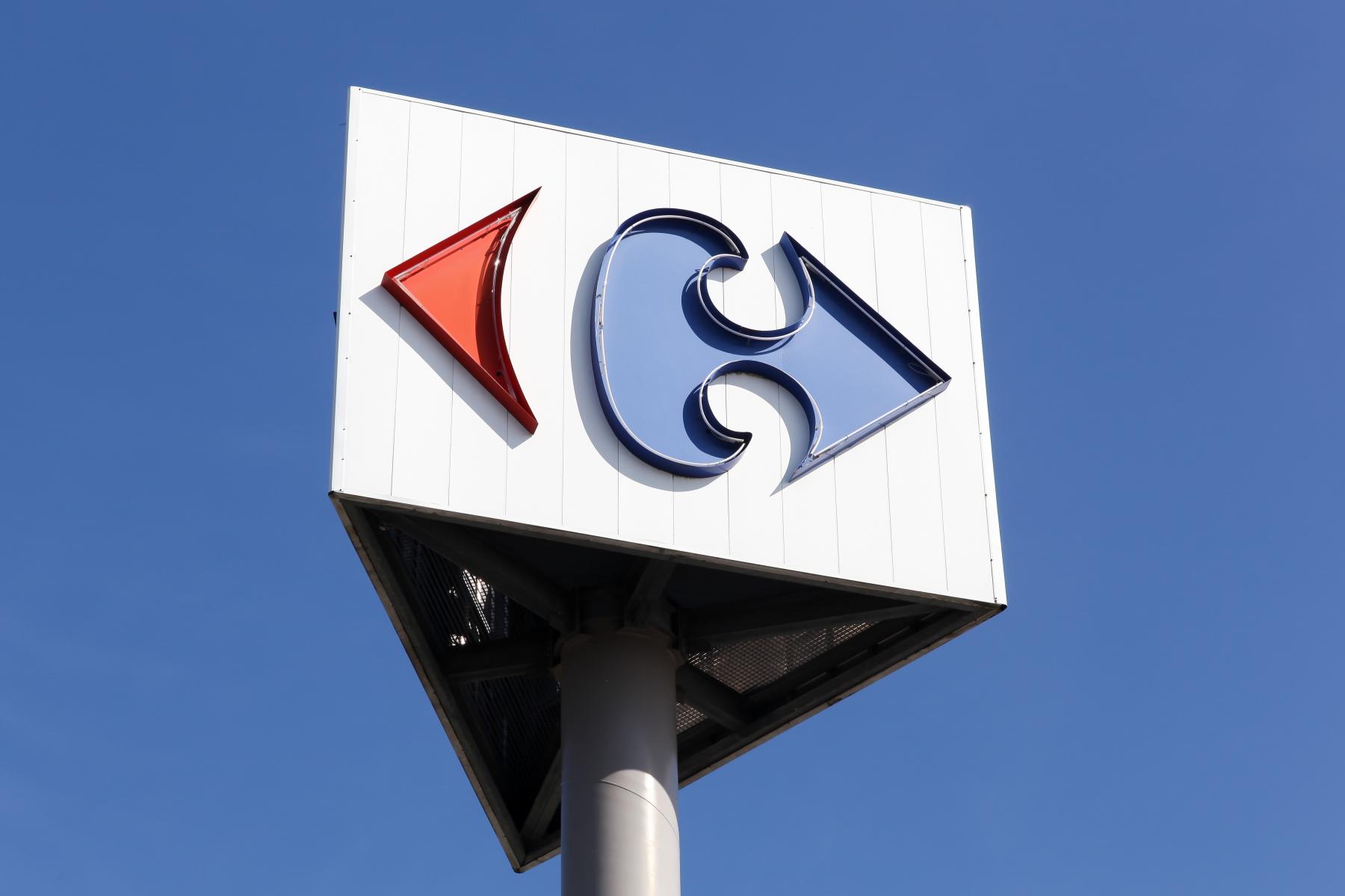 Das Logo von Carrefour