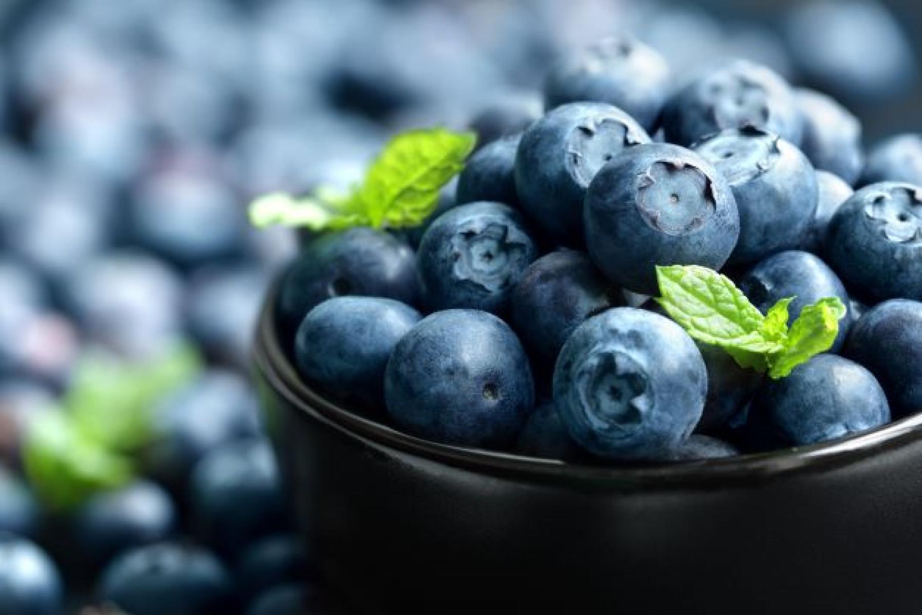 Heidelbeeren in einer Schale