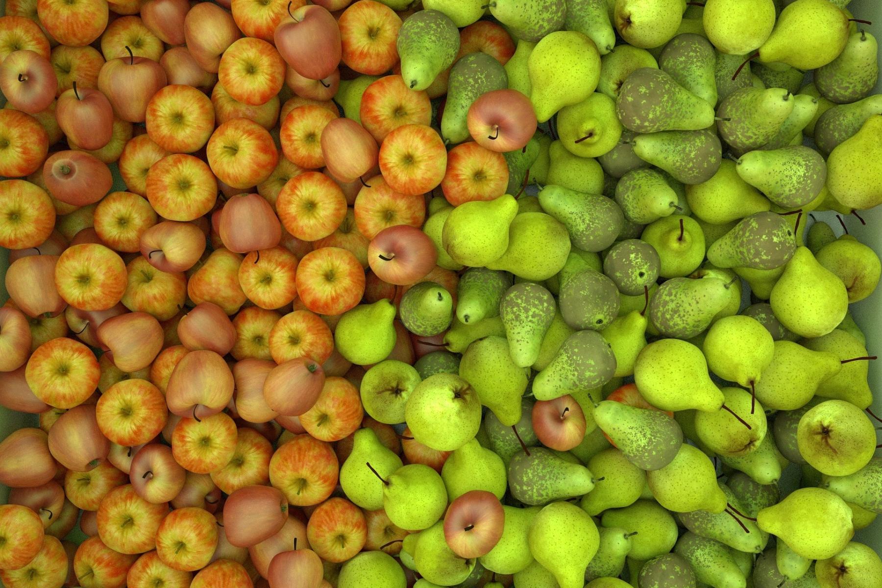 Birnen und Äpfel