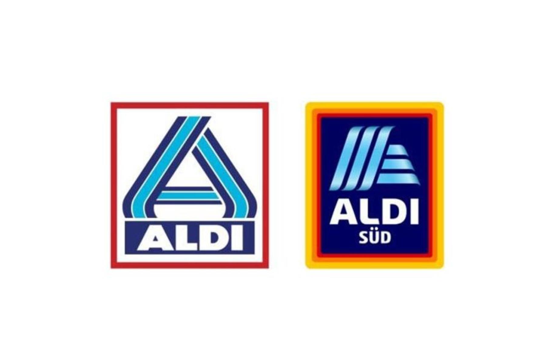 Logos von Aldi Nord und Süd