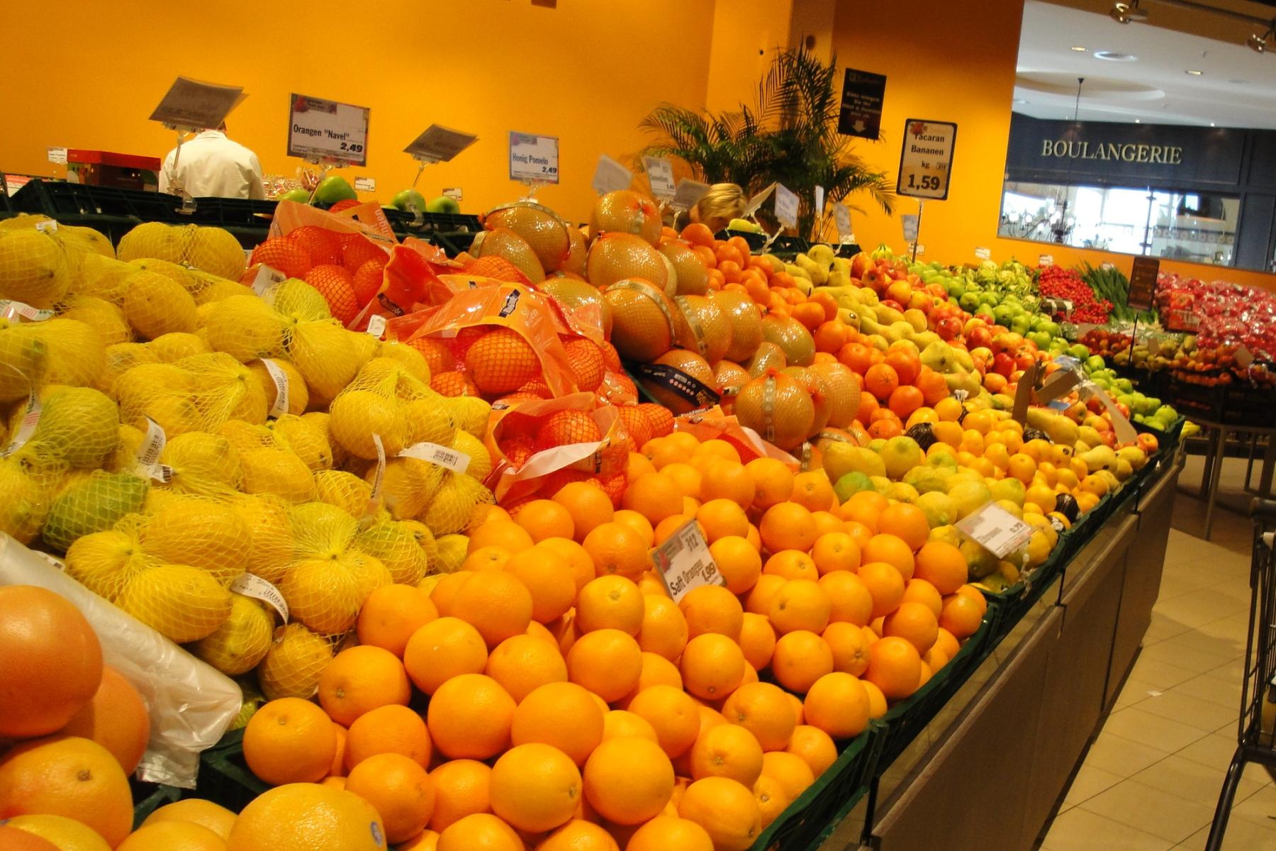 Citrussortiment im deutschen LEH