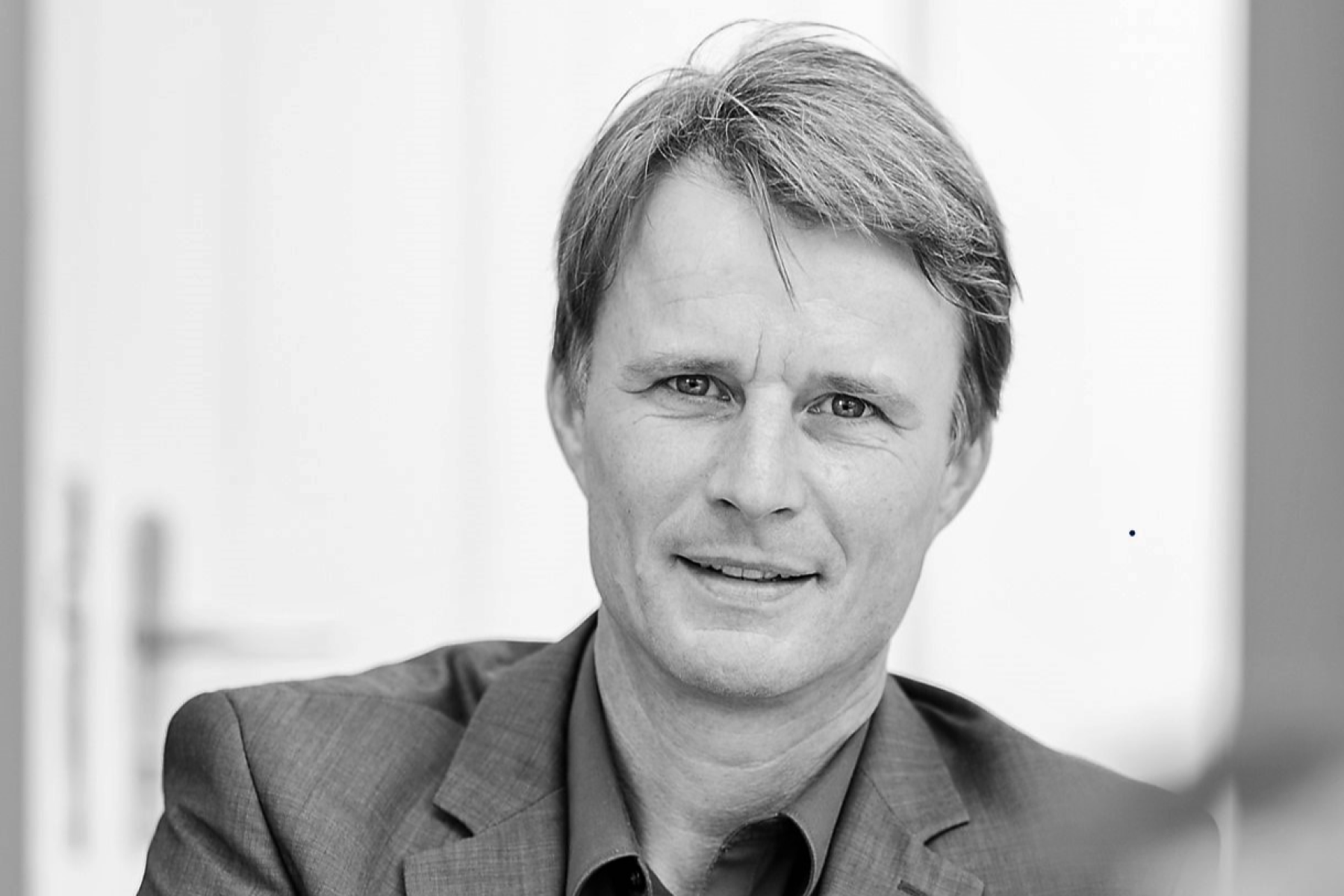schwarz/weißes Portraitfoto Christian Fritz
