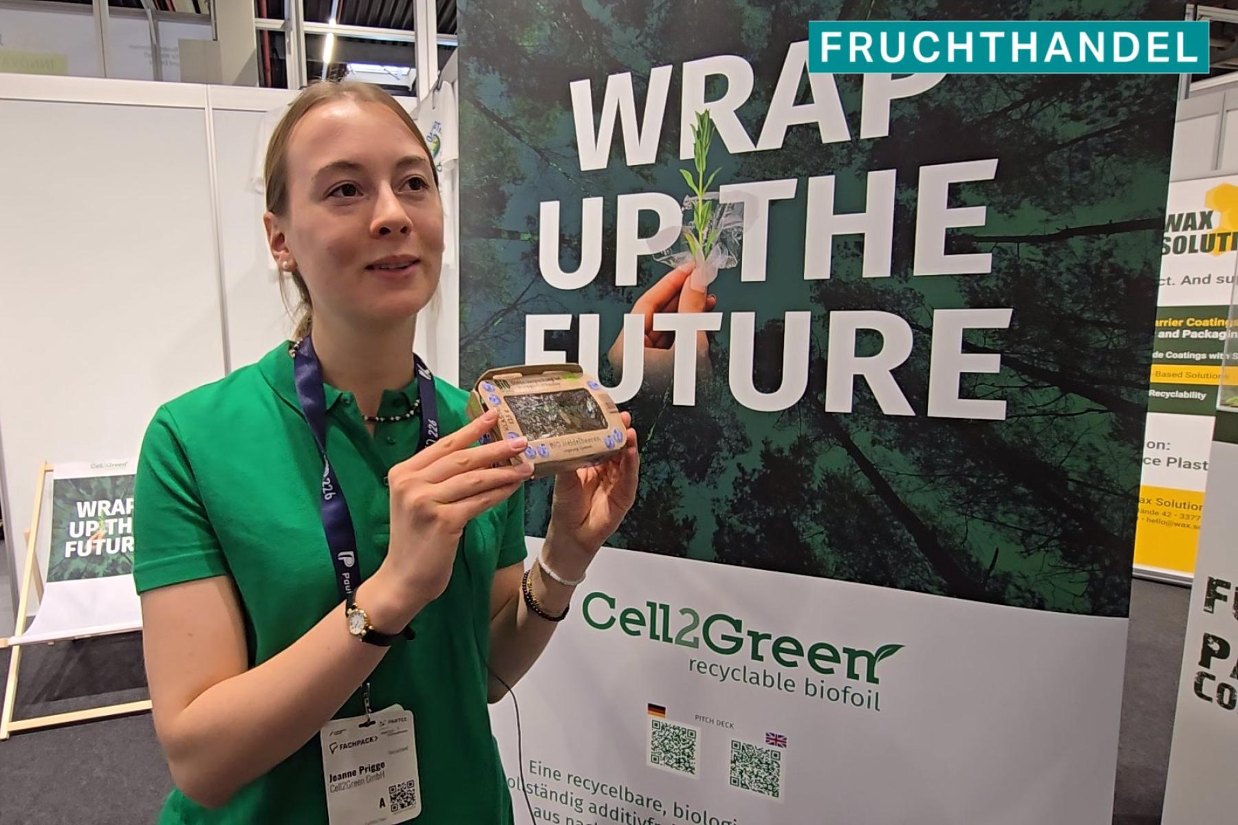 Jeanne Brigge, Cell2Green GmbH, auf der Fachpack 2025