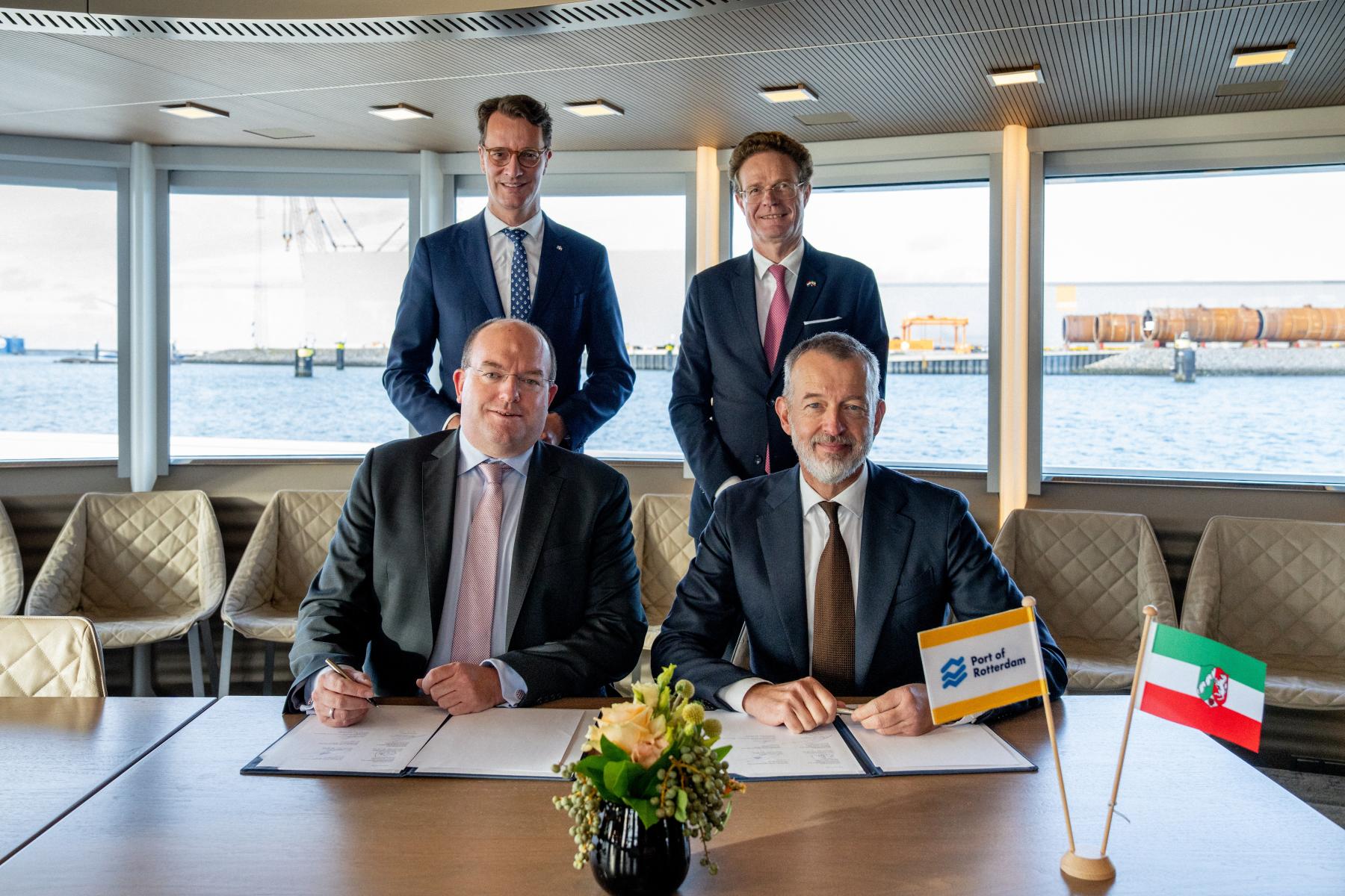 Häfen Duisburg und Rotterdam bekräftigen Zusammenarbeit