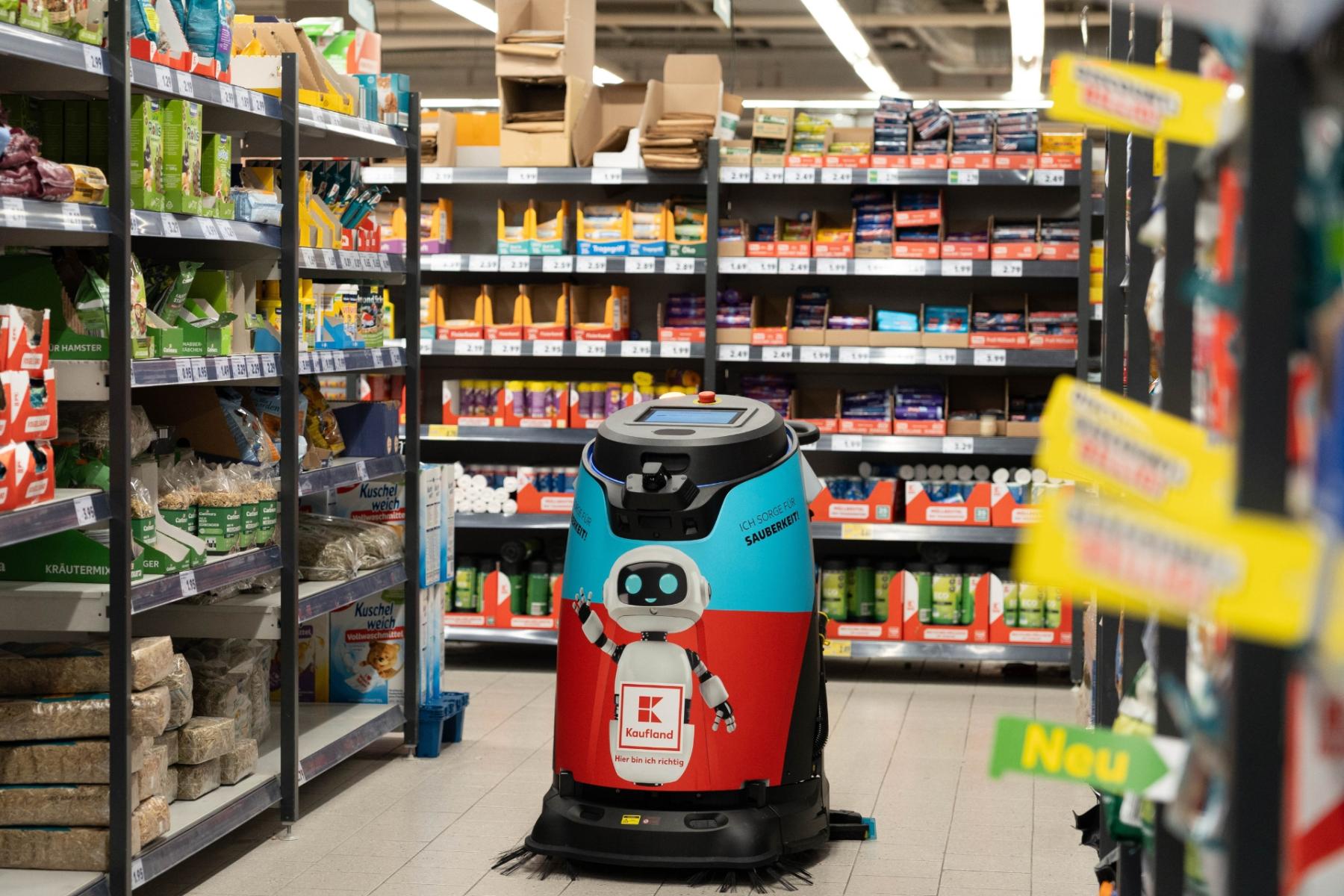 Reinigungsroboter in Kaufland-Filiale