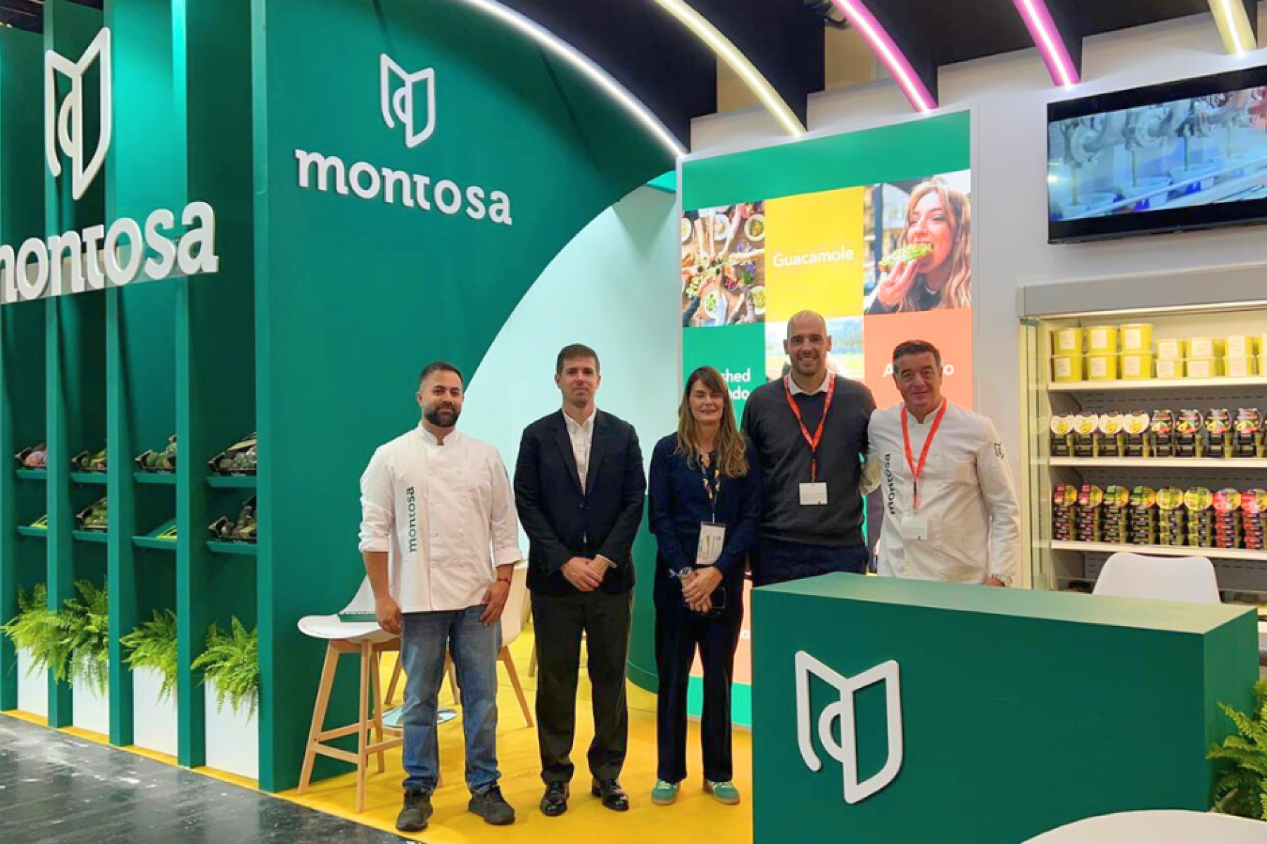 Team auf dem Stand auf der Anuga