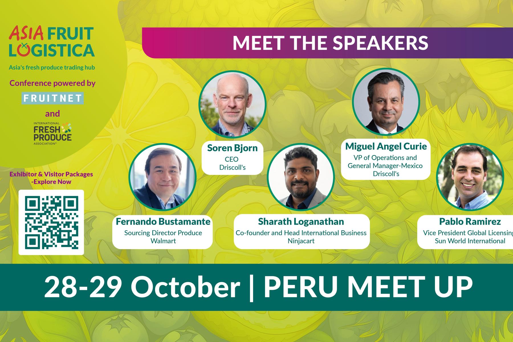 Sprecherübersicht für Peru Meet Up