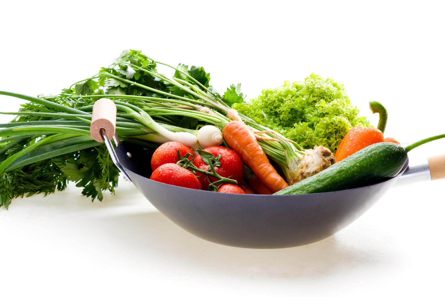 Gemüse in einer Pfanne