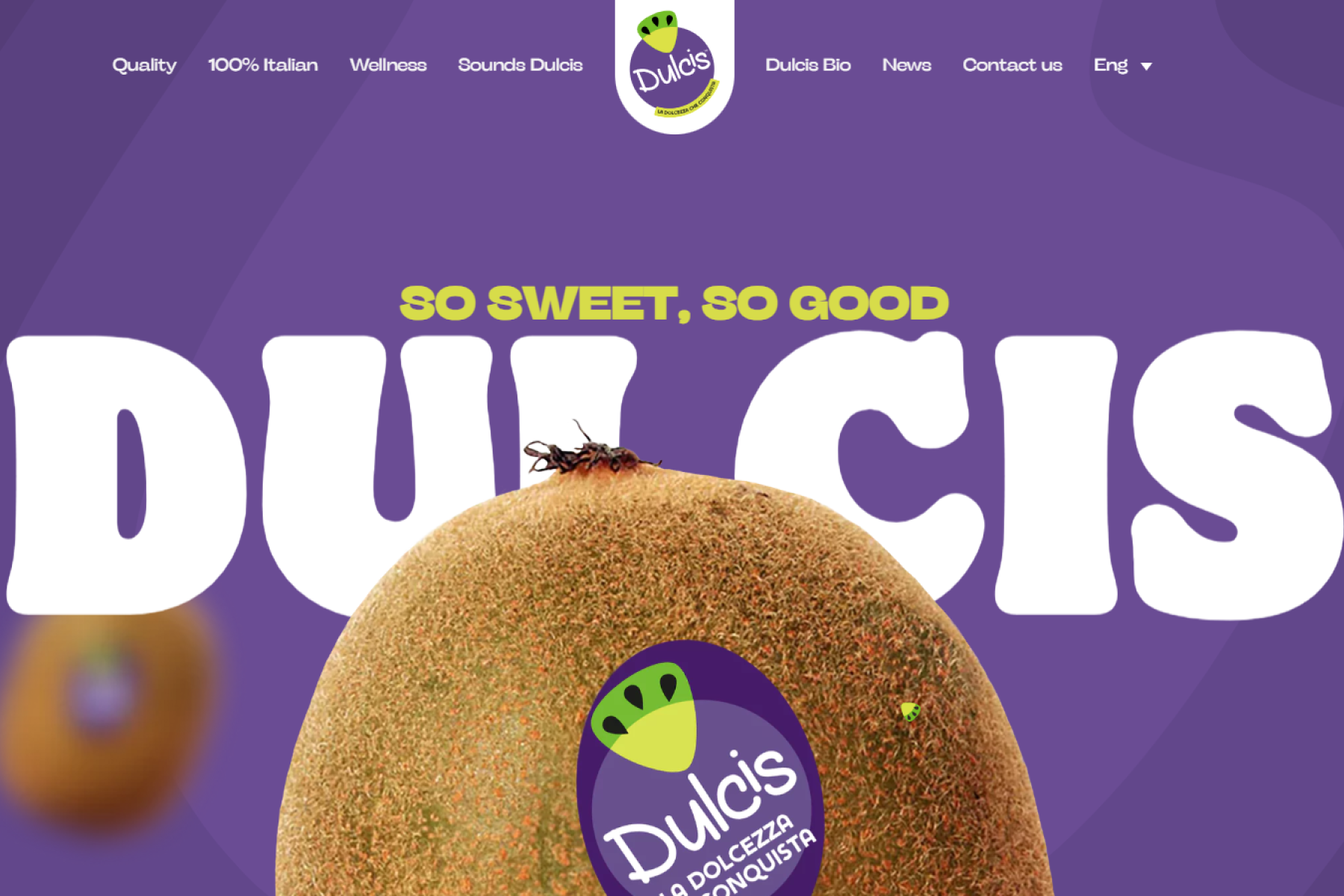 Screenshot von der Dulcis™-Webseite