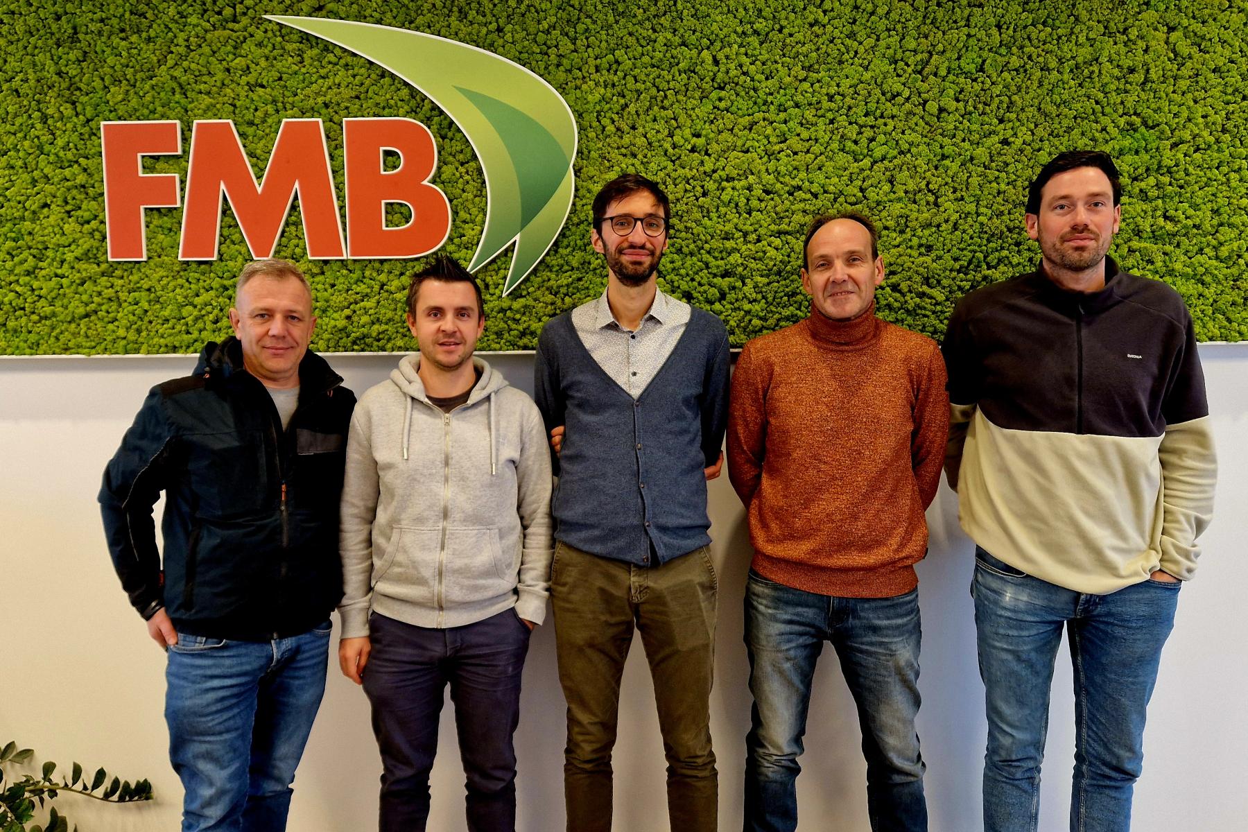 Gruppenfoto: Gerd Stijnen, Nick Michiels, Jonathan Vandesande, Mario Vercammen und Matthias Van Huffelen