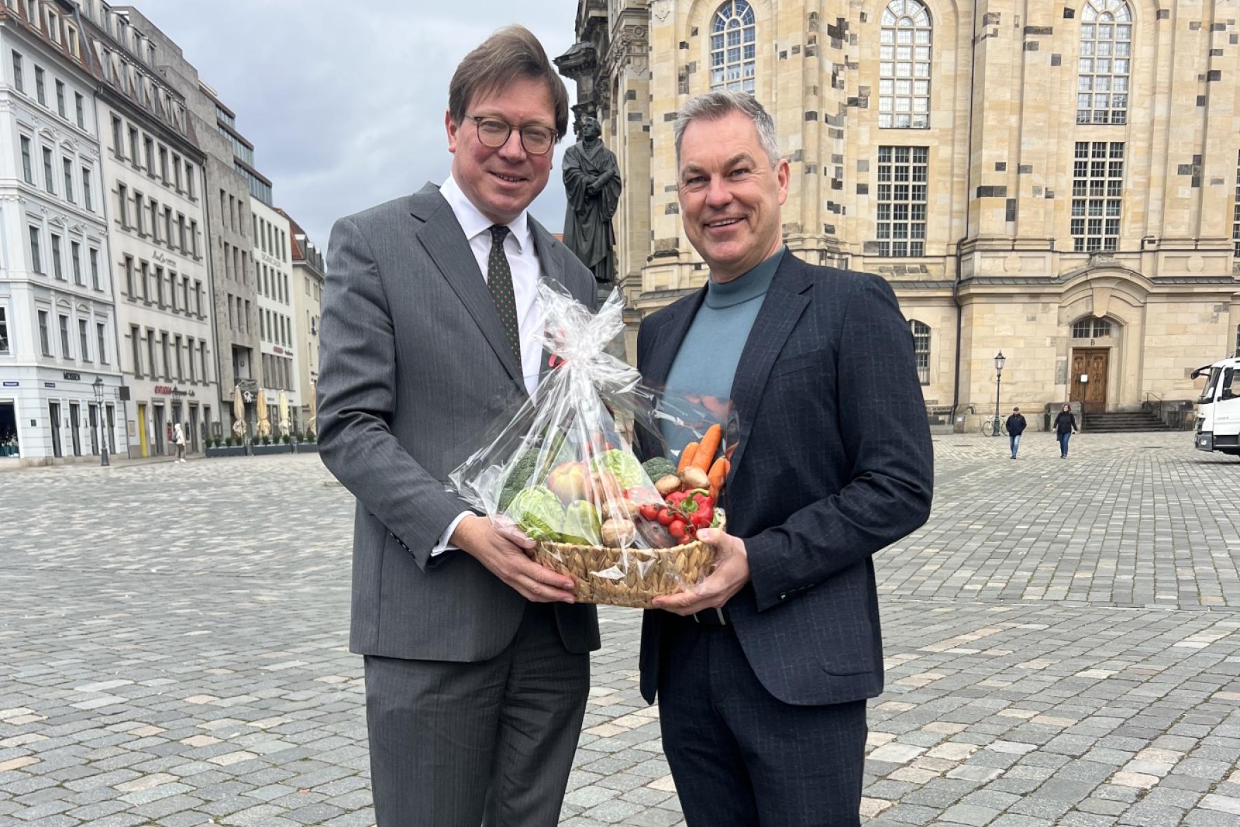 Georg-Ludwig von Breitenbuch (l.) und Johannes Bliestle