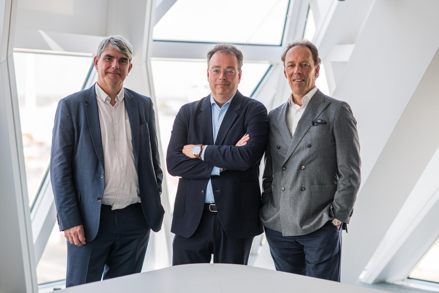 Porträt von Johan Klaps, Jacques Vandermeiren und Rob Smeets
