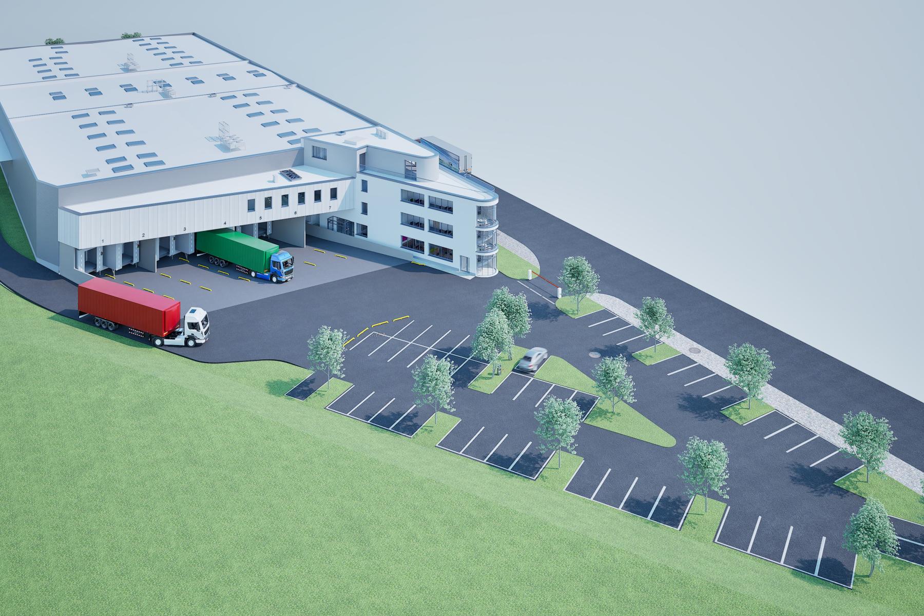 Simulation neues Gebäude in Wien