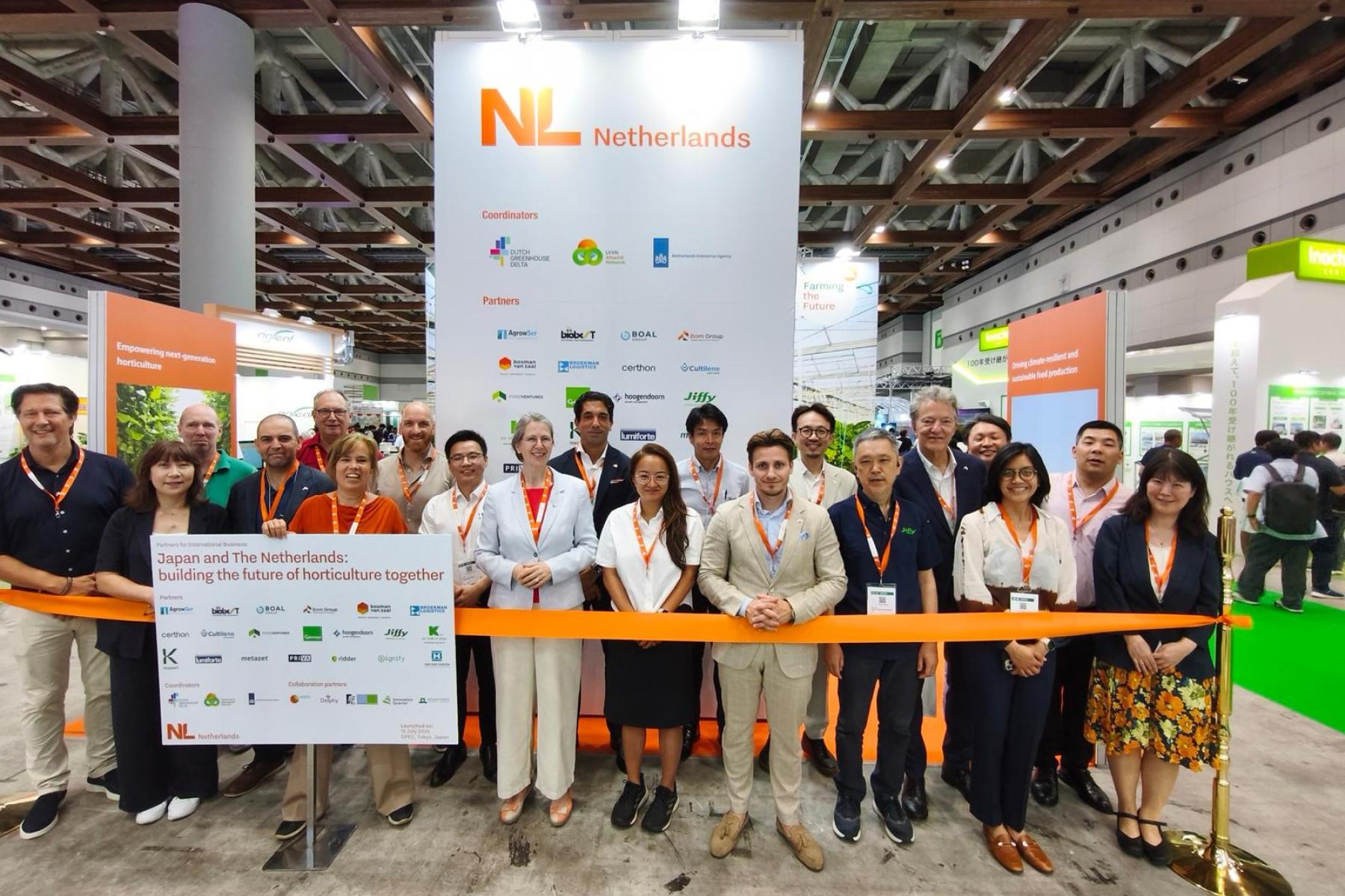 Teilnehmer am Niederländisch-Japanischen Gartenbauseminar sowie an der Fachmesse GPEC 2026 