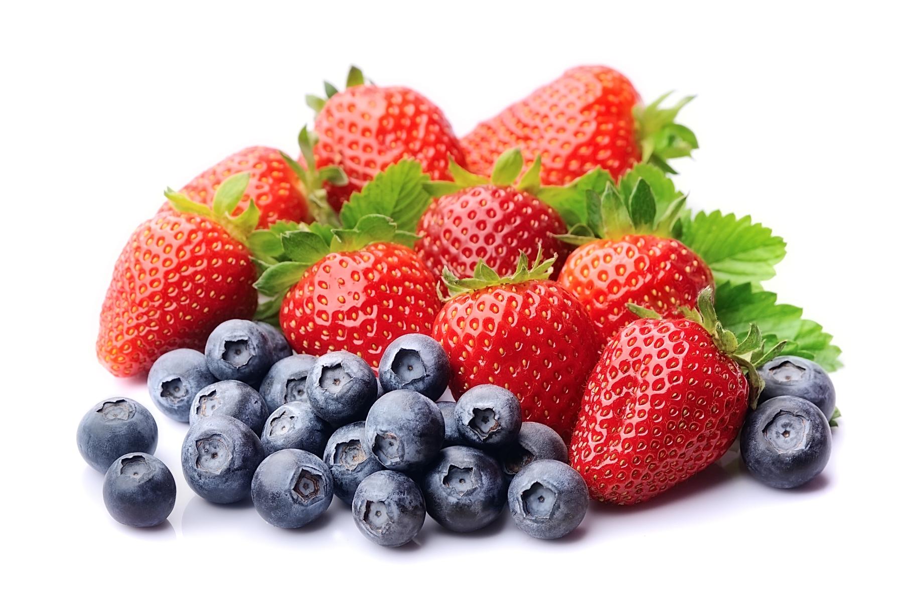Heidel- und Erdbeeren