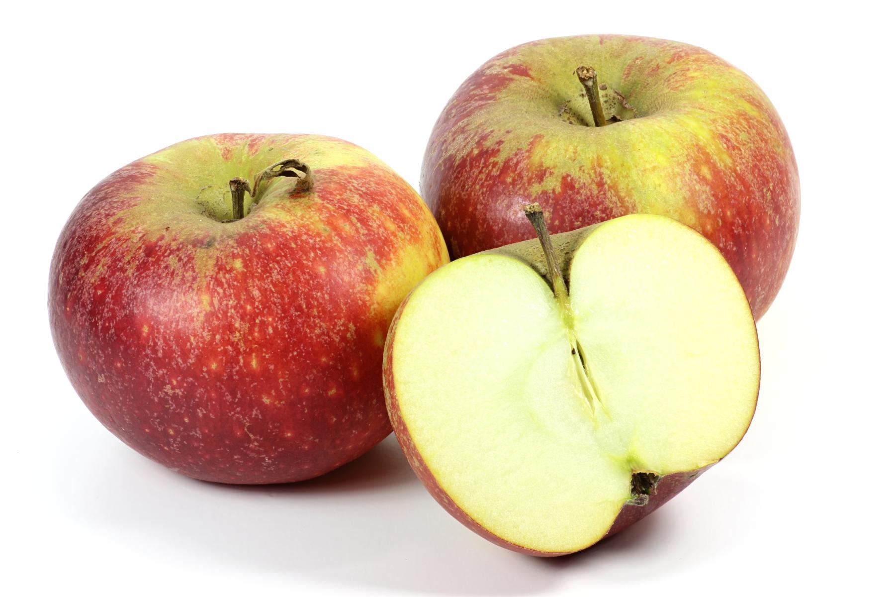 ganzer und halber Apfel