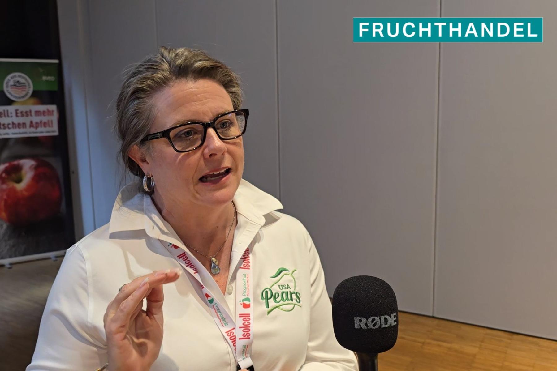 Prognosfruit-Umfragevideo - hier mit CarrieAnn Arias, Pear Bureau Northwest