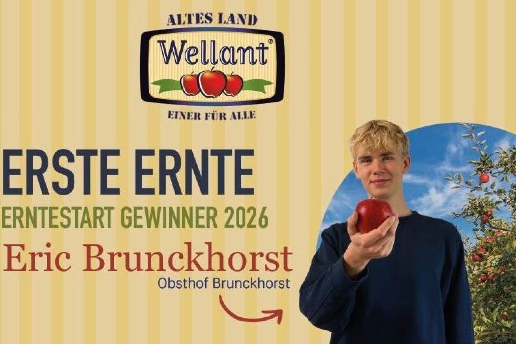 Mann mit Apfel