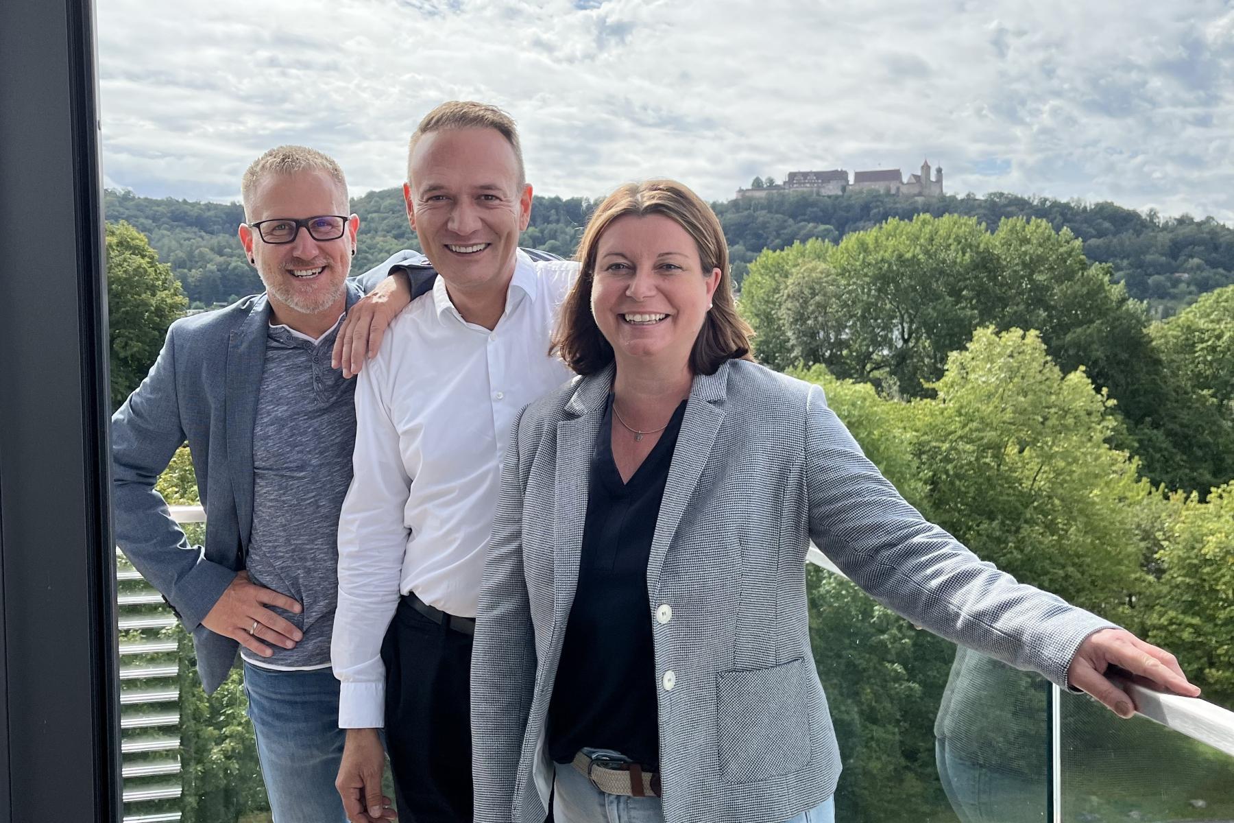 Prodinger-Vertriebsteam mit Markus Weidner, Hakan Ög und Cornelia Wimmershof