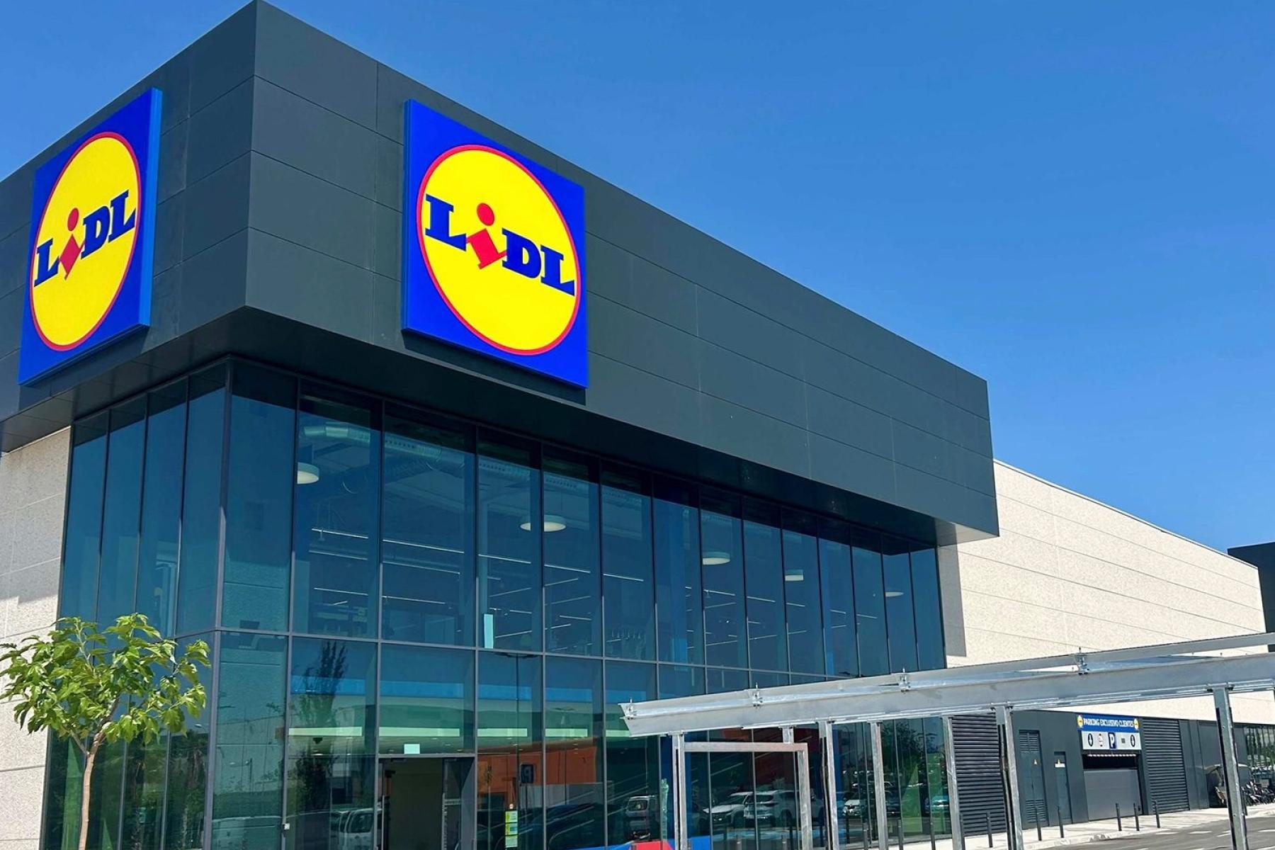 Außenansicht einer spanischen Lidl-Filiale