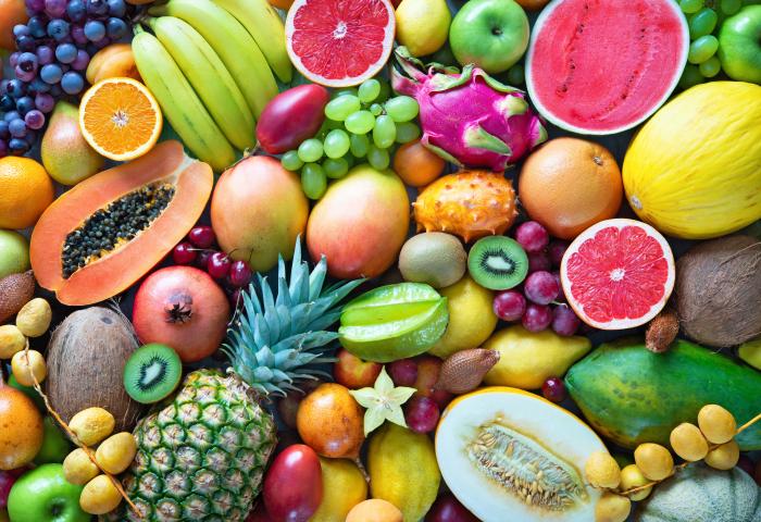 verschiedene exotische Früchte