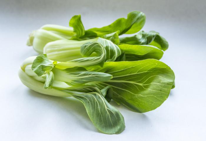 Blätter von Pakchoi