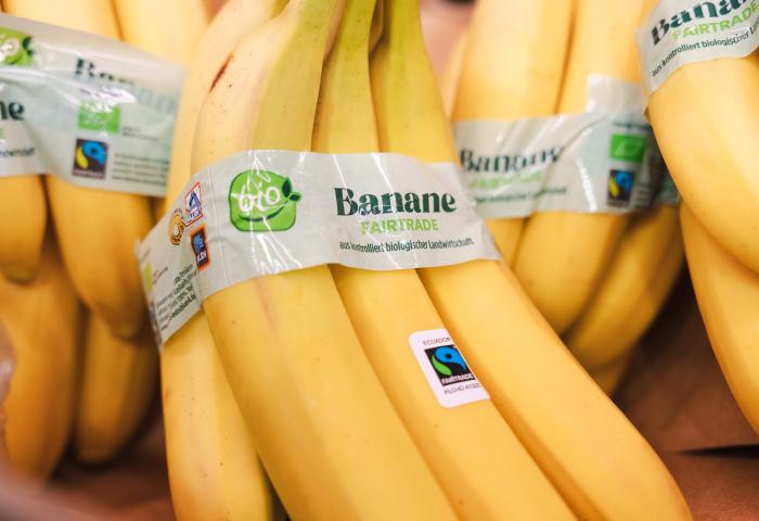 Bananen mit Fairtrade-Banderole