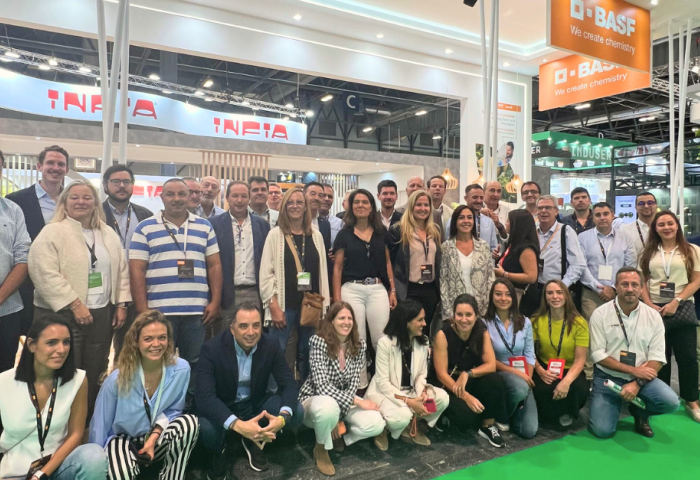 Gruppenfoto vom BASF-Team am Stand des Unternehmens auf der Fruit Attraction