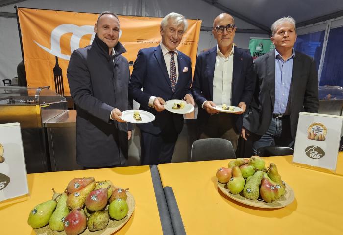 Die Birnen aus der Emilia-Romagna g.g.A. auf dem Ferrara Food Festival mit dem CSO Italy