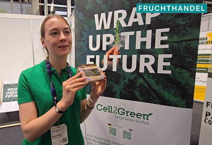 Jeanne Brigge, Cell2Green GmbH, auf der Fachpack 2025