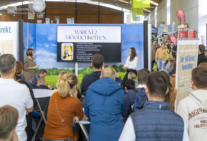 Vortragssituation auf dem Direktvermarkter-Forum