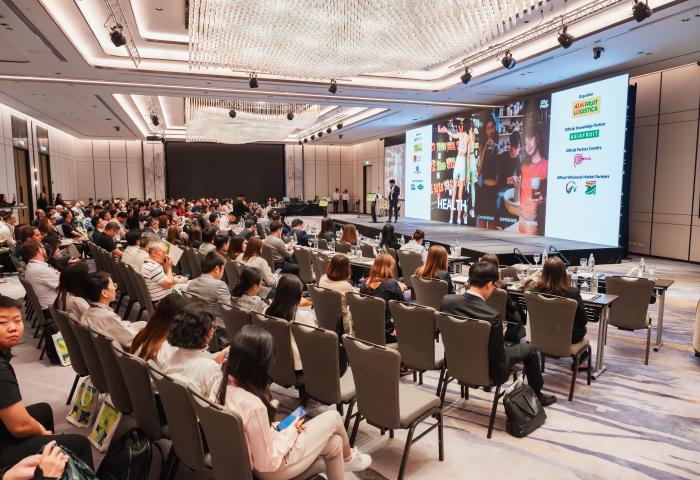 Vortragssituation auf der Asia Fruit Logistica