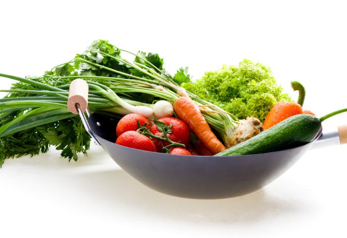 Gemüse in einer Pfanne