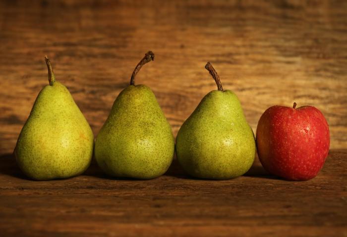 Äpfel und Birnen