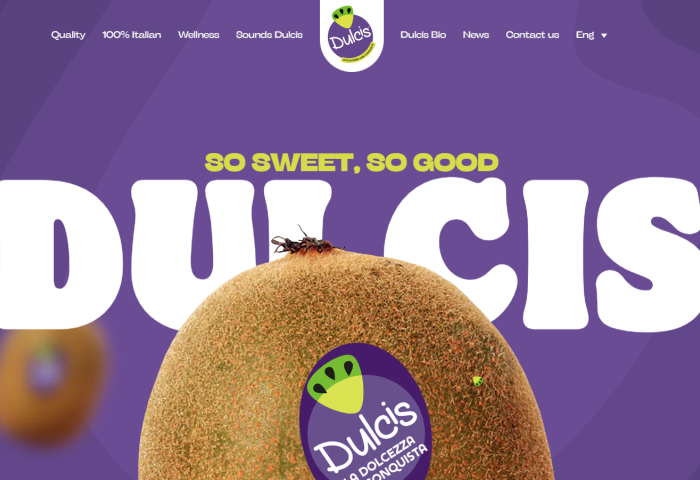 Screenshot von der Dulcis™-Webseite