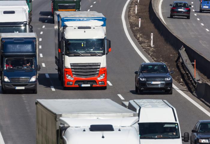 Lkw auf der Autobahn