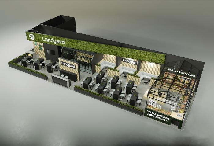 Messestand von Landgard