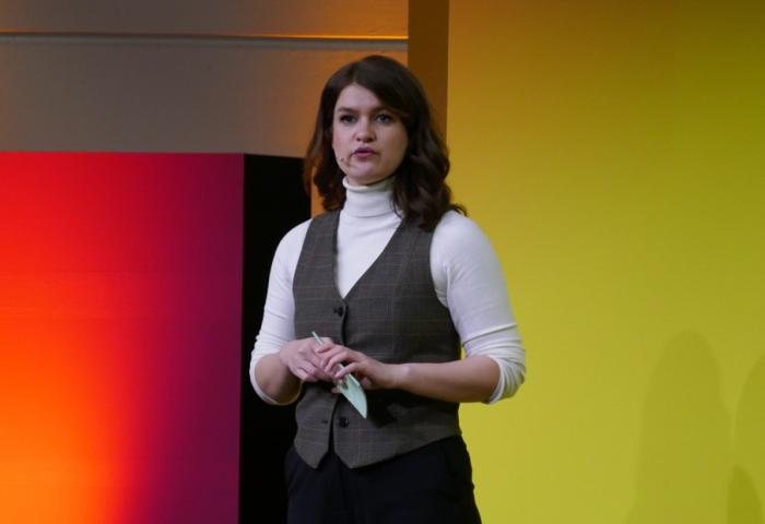 Alice Hinzmann auf der Bühne