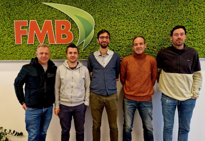 Gruppenfoto: Gerd Stijnen, Nick Michiels, Jonathan Vandesande, Mario Vercammen und Matthias Van Huffelen