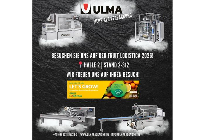 Hinweis auf Fruit Logistica ULMA