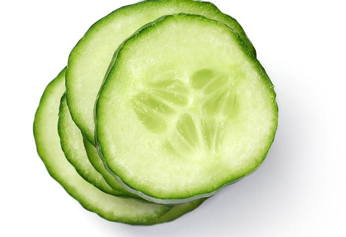 gestapelte Gurkenscheiben