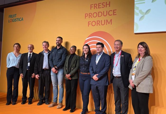 (v.l.) Ellen Pay, Jorge de Souza, Wayne Prowse, Conrad Burger, Fhumulani Ratshitanga, Nina Viljo