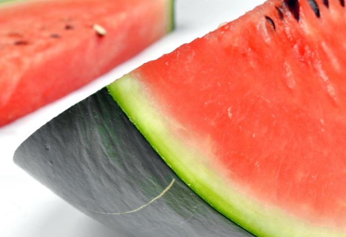 geviertelte Wassermelone