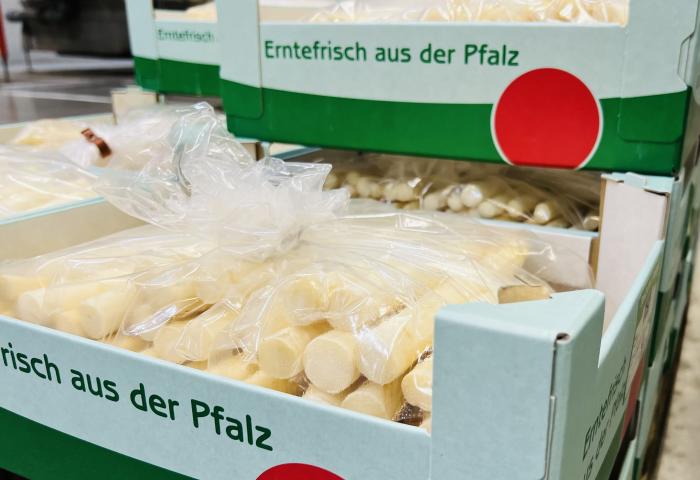 Verpackter Spargel Pfalzmarkt eG