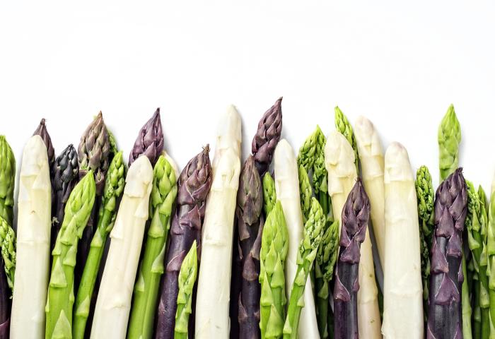 bunter Spargel