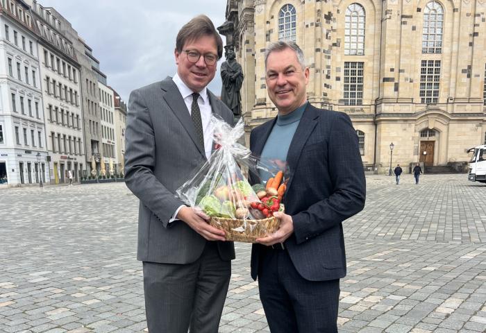 Georg-Ludwig von Breitenbuch (l.) und Johannes Bliestle