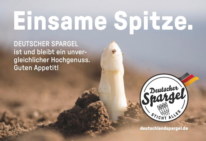 Werbung für den Spargel