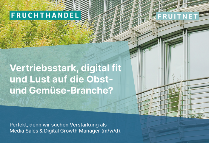 Fruchthandel Magazin Stellenanzeige Sales August 2026
